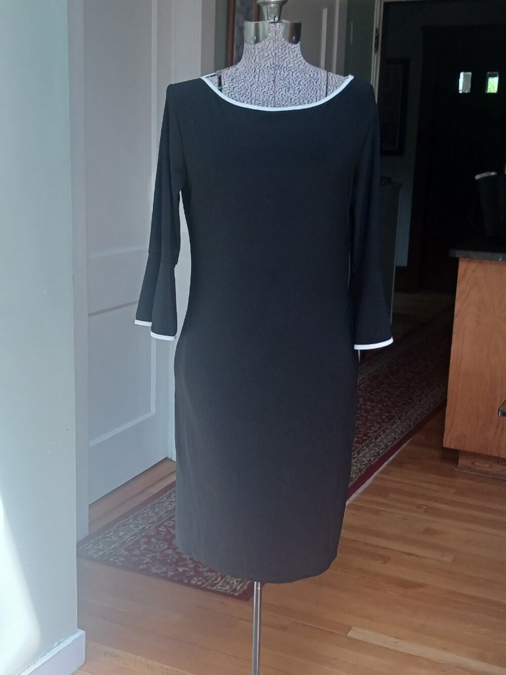 Elegant Black Dress w/ Bell Sleeves